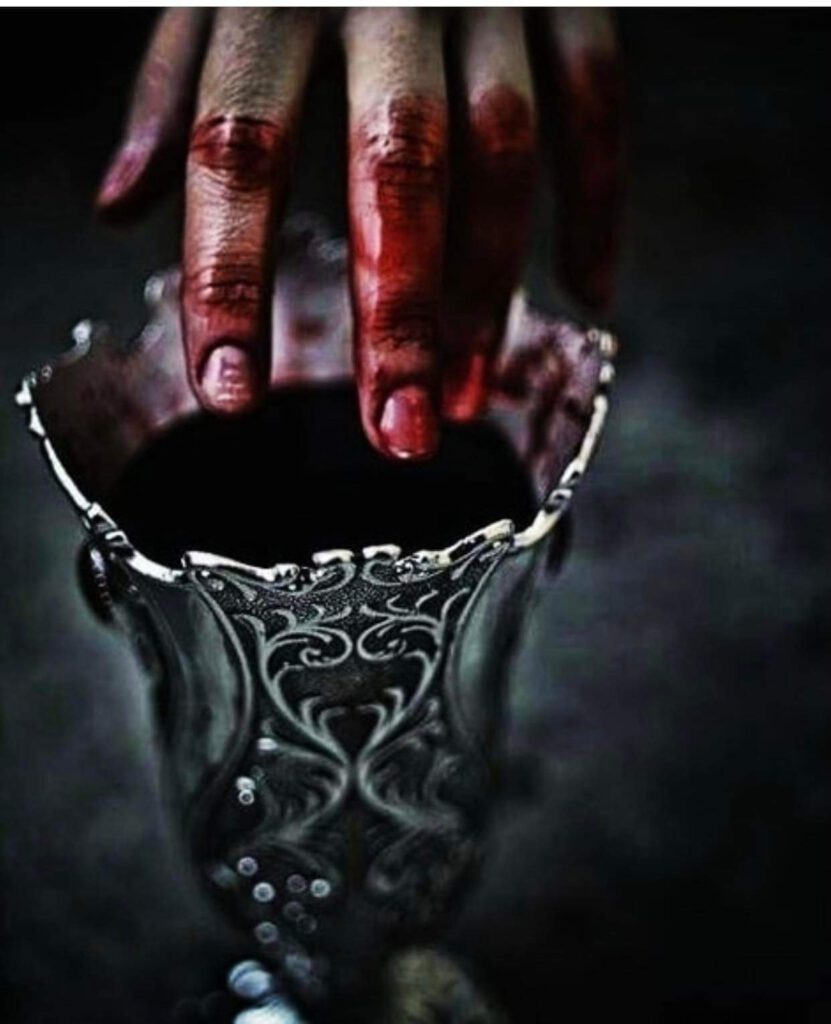 Silver Chalice with Blood Vampire Mysteries