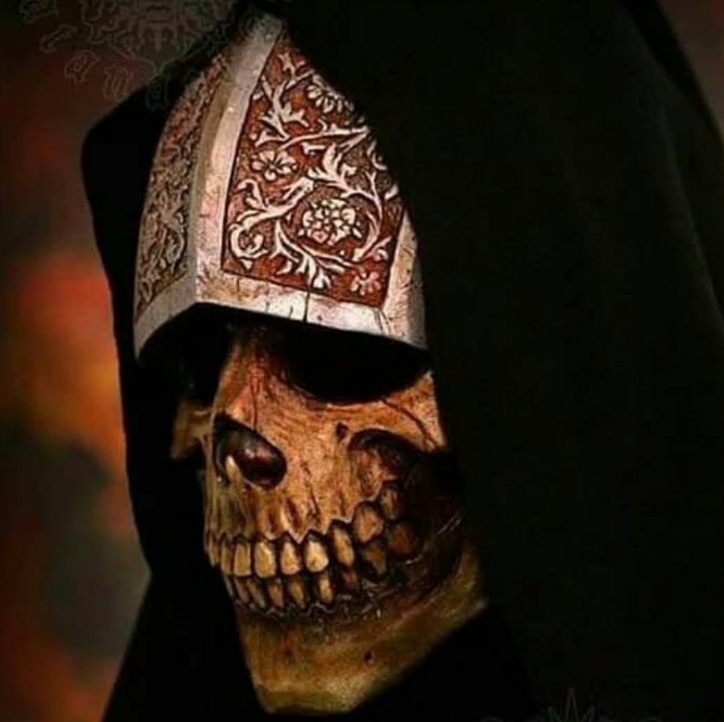 Lucifer the Grimm Reaper Dressed as a Medieval Bishop