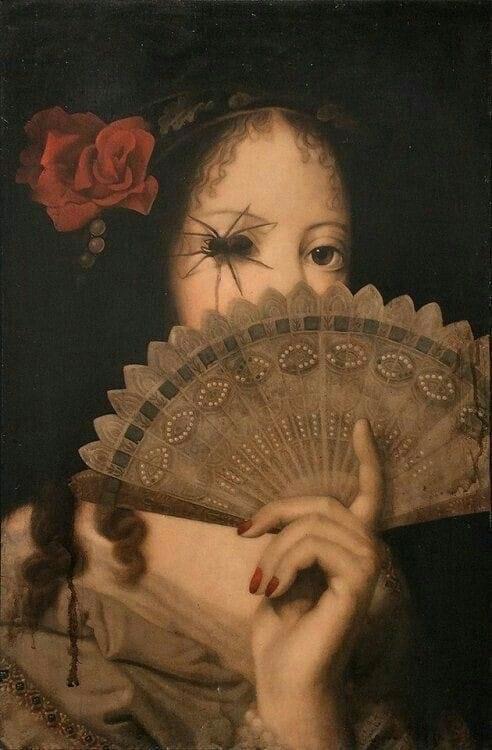 A Lady with A Spider in Her Eye