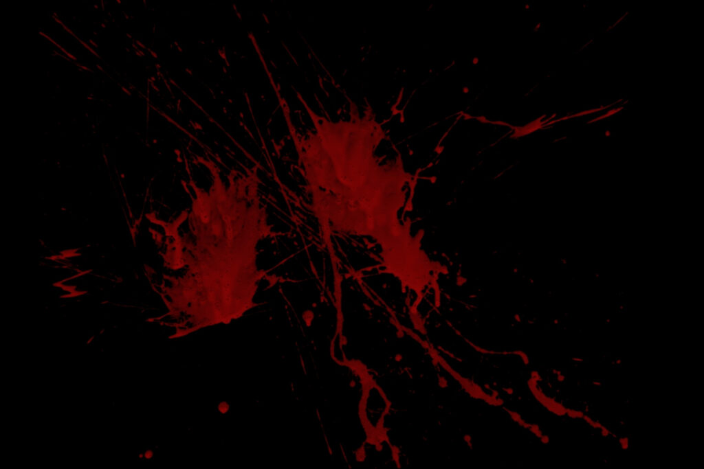 Blood Splatter on a dark Background