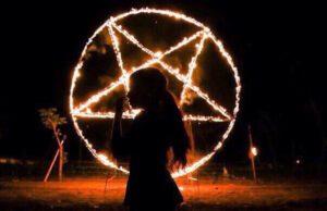 Witch with a Flaming Pentacle